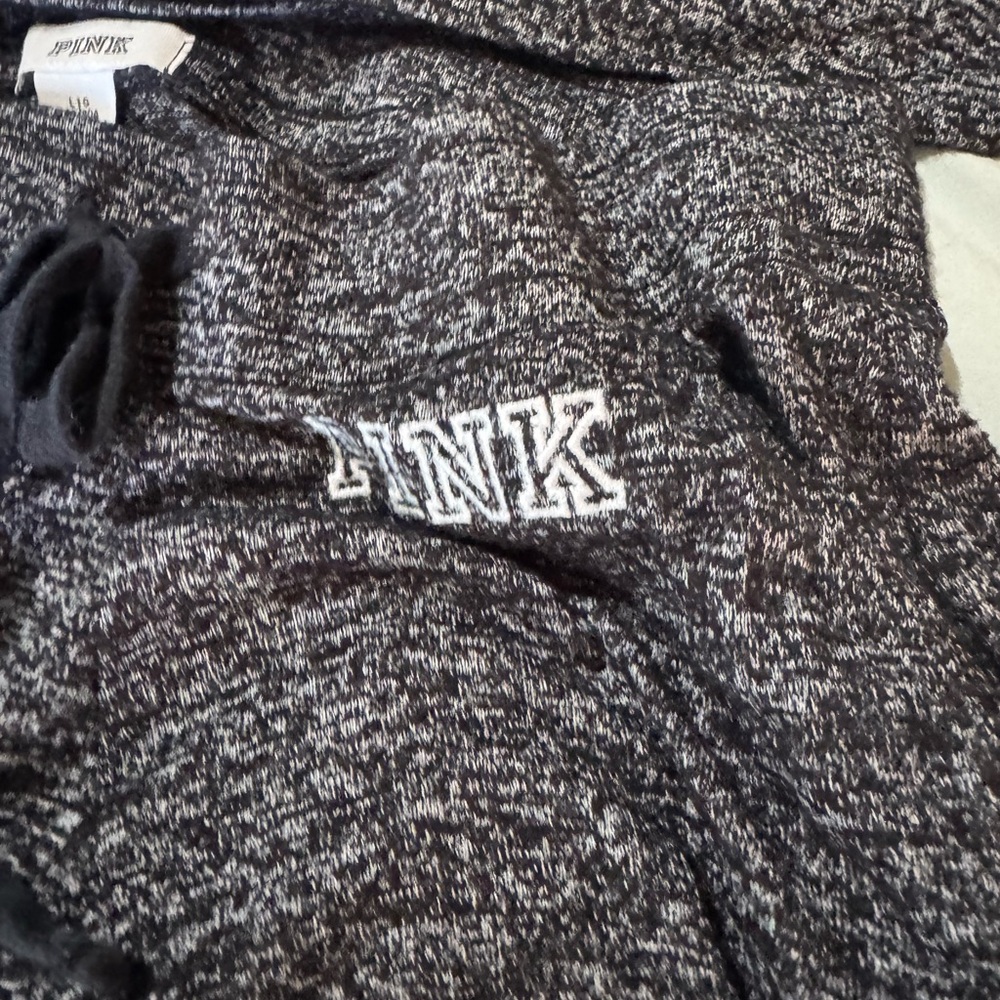 PINK Victoria's up Charcoal and White Jogger Set - Picture 7 of 8